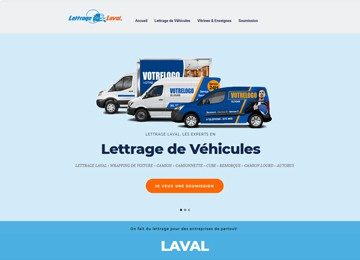 Conception site web Laval - LettrageLaval.com